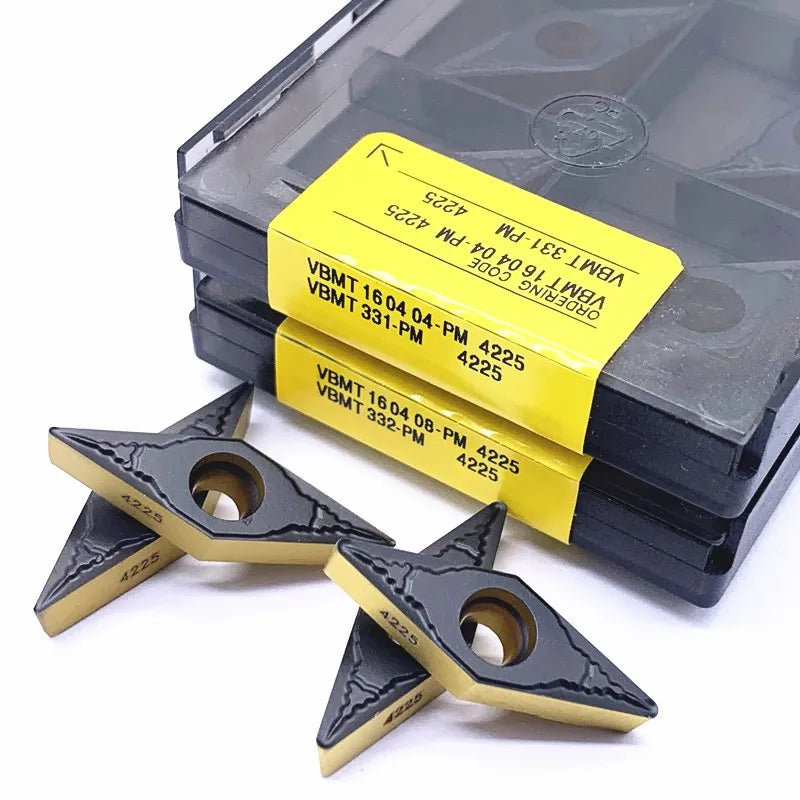 VBMT160404 + 08. x10 High grade roughing and finishing with a CVD + PVD coating