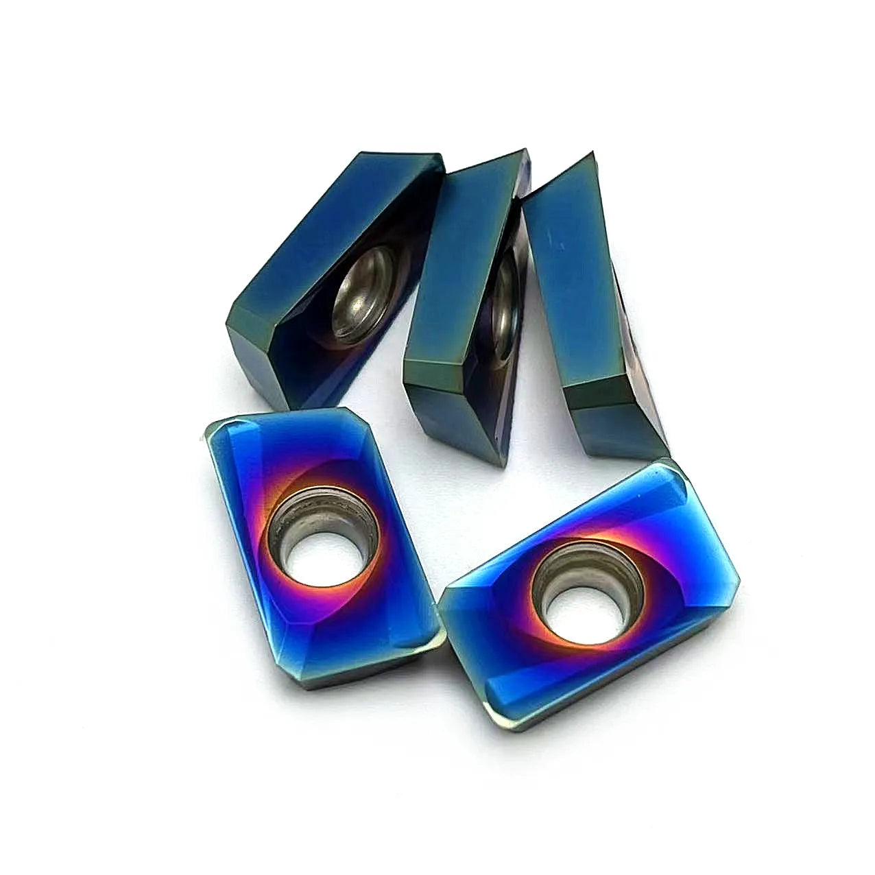 x10 Carbide Insert Nano blue APMT1604PDER M2 H2 KT7030- Double the tool Life. PVD+CVD coating