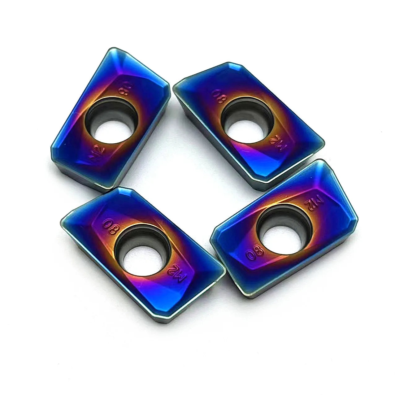x10 Carbide Insert Nano blue APMT1604PDER M2 H2 KT7030- Double the tool Life. PVD+CVD coating