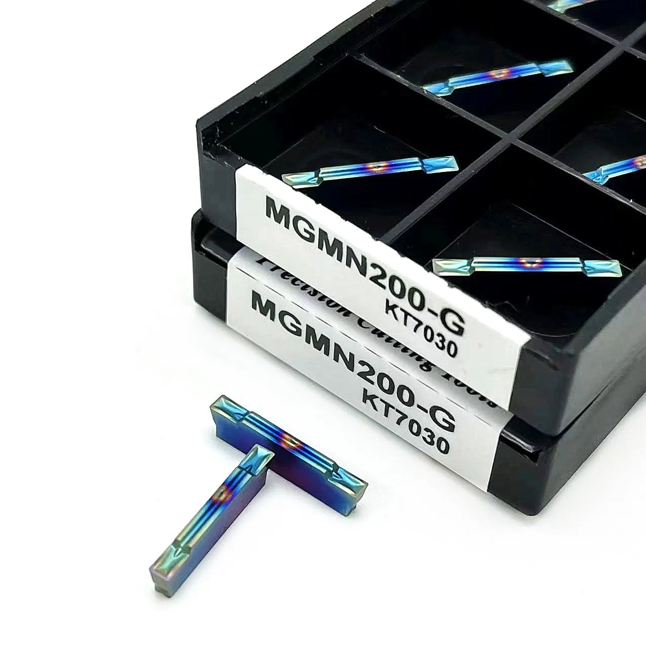 X10 Grooving tips- 2mm,3mm and 4mm. Nano blue MGMN200 MGMN300 MGMN400 KT7030 High quality- Double coated PVD +CVD