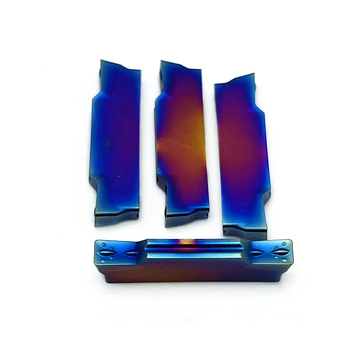 X10 Grooving tips- 2mm,3mm and 4mm.  Nano blue  MGMN200 MGMN300 MGMN400 KT7030 High quality- Double coated PVD +CVD